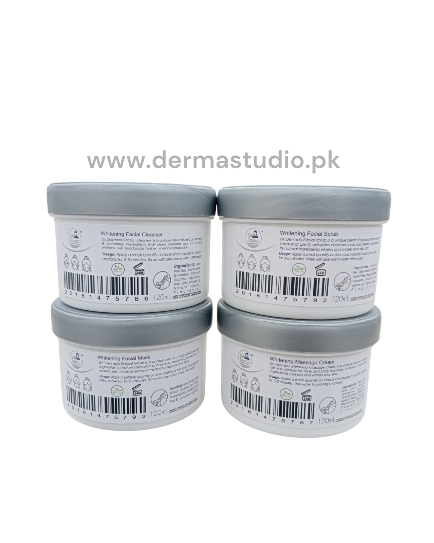 Dr Derma whitening facial kit ( pack of 4 )