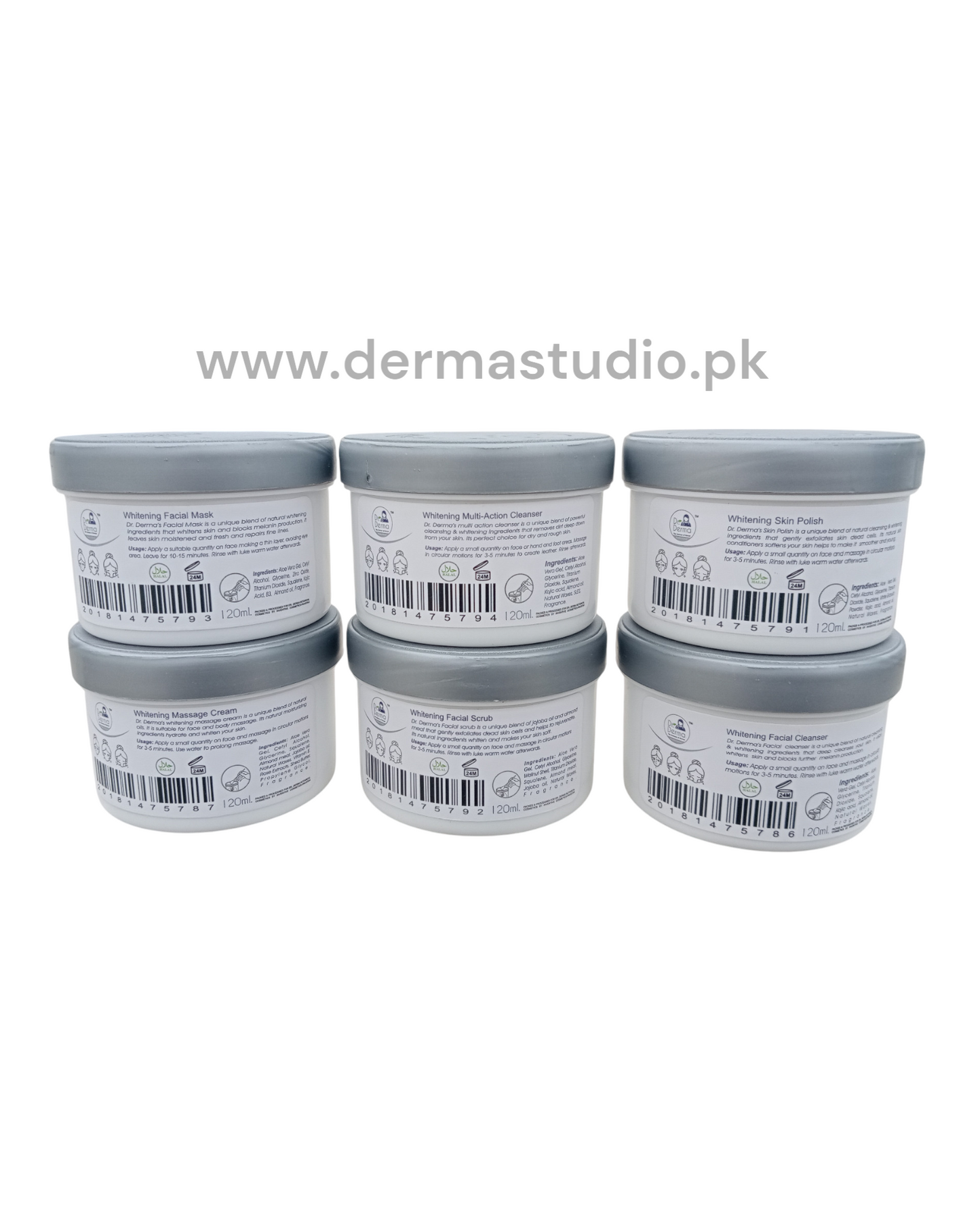 Dr Derma whitening facial kit ( PACK OF 6 )